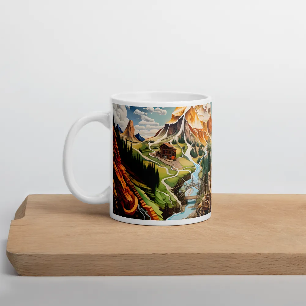 Mountain Reverie | Mug with White inside | 11 oz