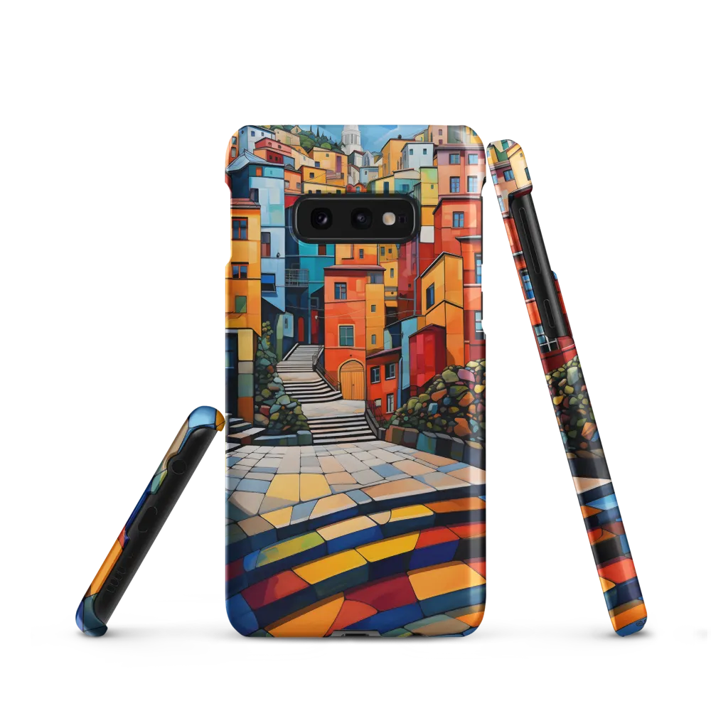 Vibrant Village: A Cubist Journey
