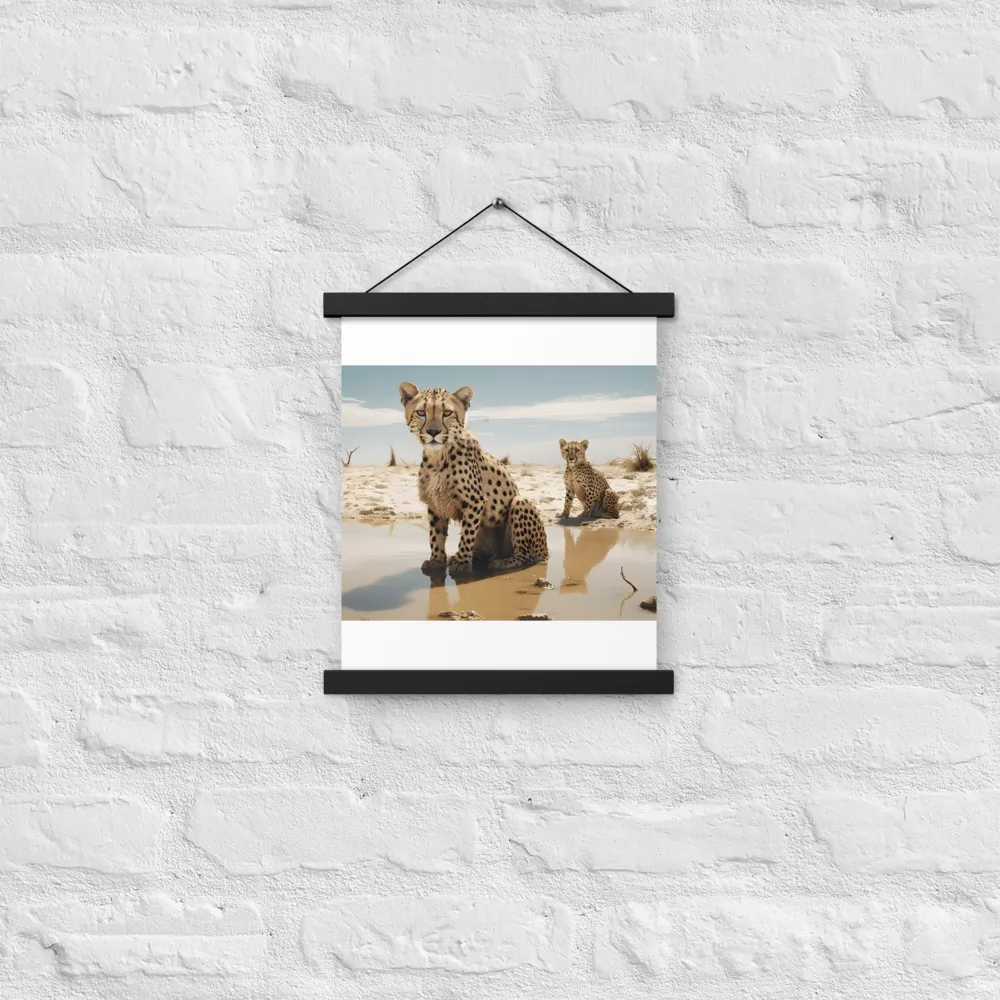 Silent Watchers of the Savanna | Poster With Black Wood Hanger | 11″×14″