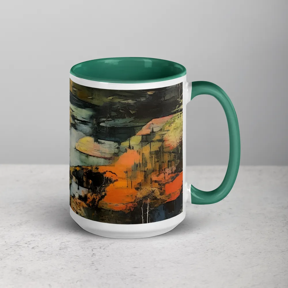 Abstract Landscape with Water and Mountains | Mug