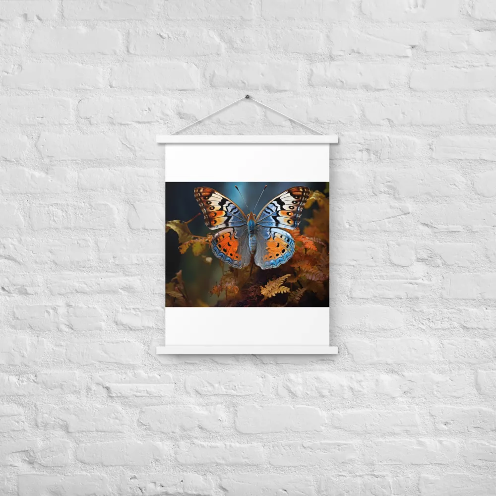 Harmony in Color: The Butterfly | Poster With White Wood Hanger | 18″×24″