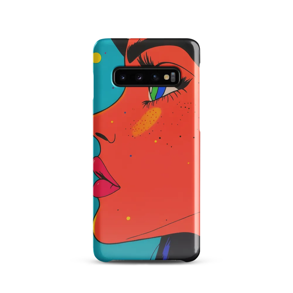 Vibrant Feminine Profile in Pop Art