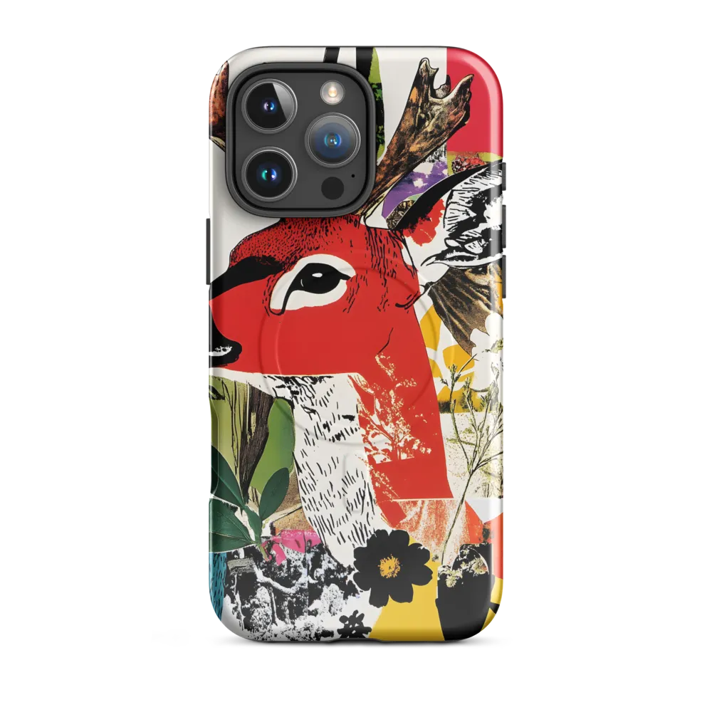 Vibrant Harmony: The Deer in Nature | Phone Case |  16 Pro Max | MagSafe® Tough Case | Glossy