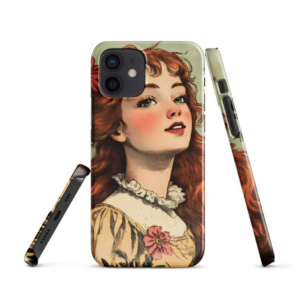 Whimsical Portrait of a Flower-Adorned Girl