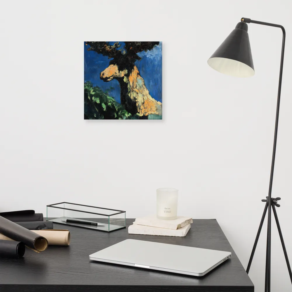 The Majestic Deer in Nature | Canvas | 12″×12″