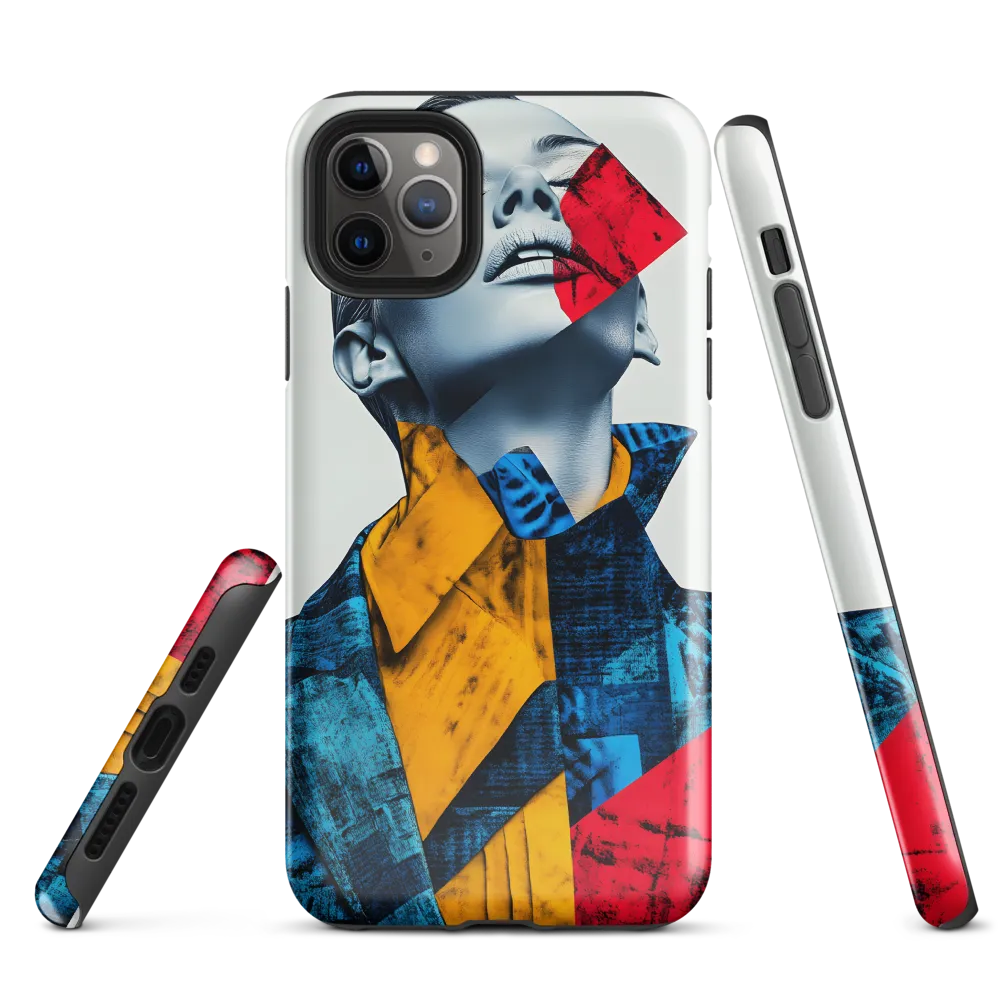 Fragmented Confidence: A Surreal Fashion Portrait | Phone Case |  11 Pro Max | Tough Case | Glossy