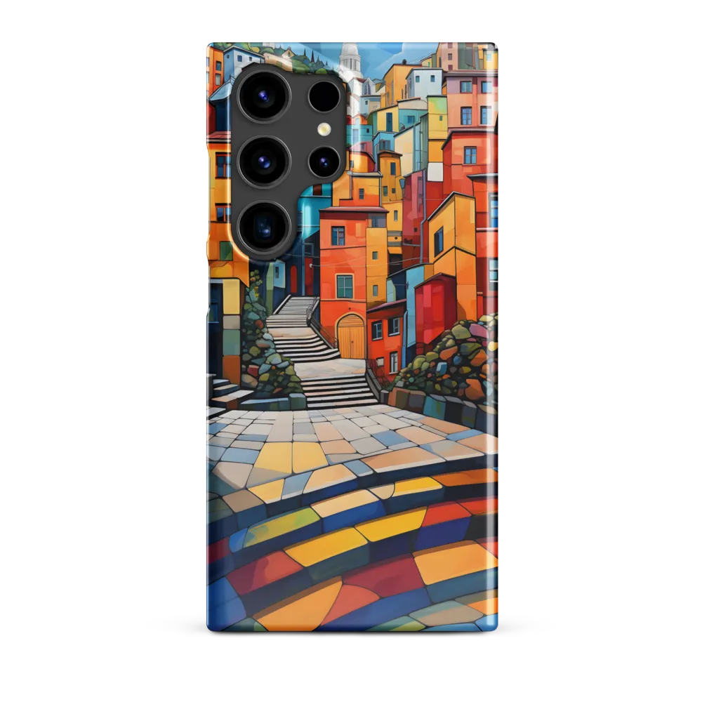 Vibrant Village: A Cubist Journey