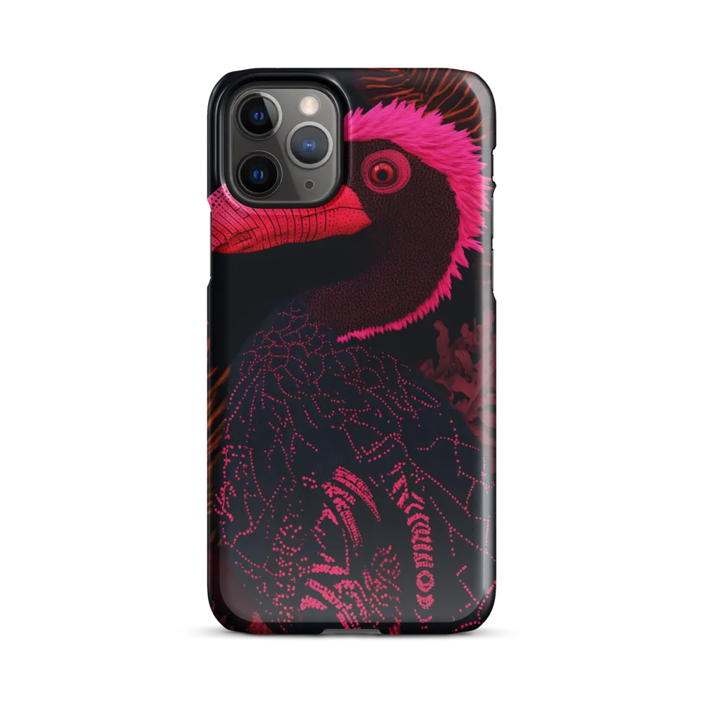 Tropical Echoes: A Modern Avian Portrait | Phone Case |  11 Pro | Snap Case | Glossy