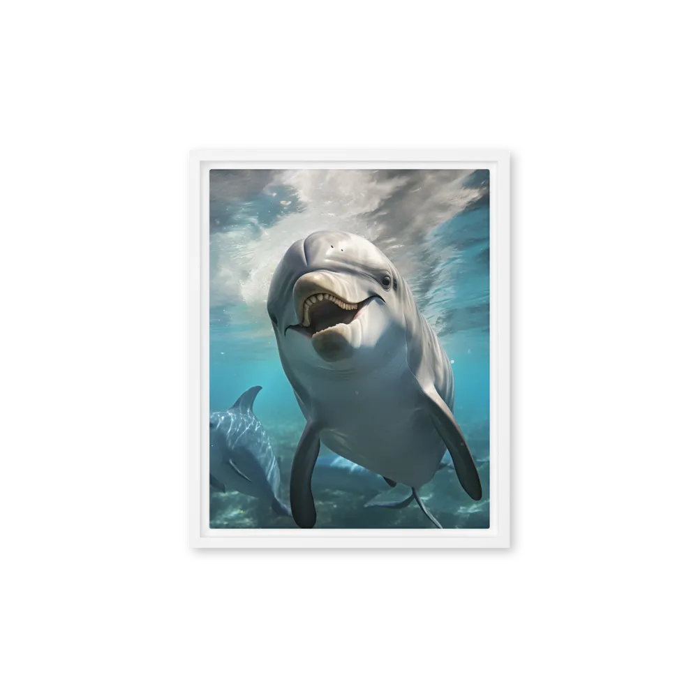 Beneath the Waves: A Dolphin's Dance