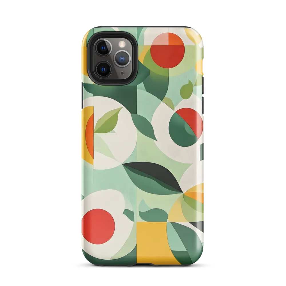 Harmony in Shapes: A Playful Abstract Design | Phone Case |  11 Pro Max | Tough Case | Glossy