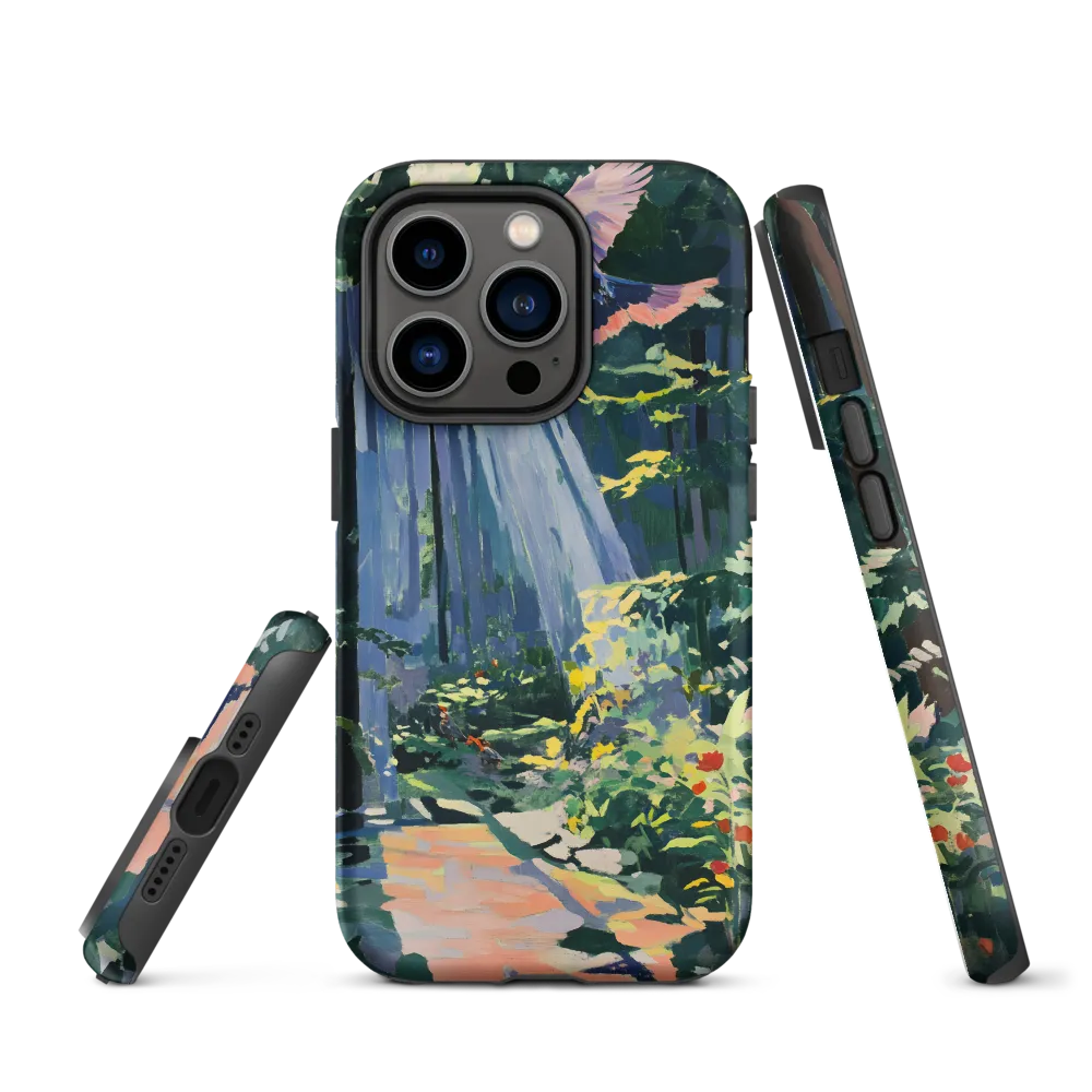 Flight of Light: A Serene Forest | Phone Case |  14 Pro | Tough Case | Matte