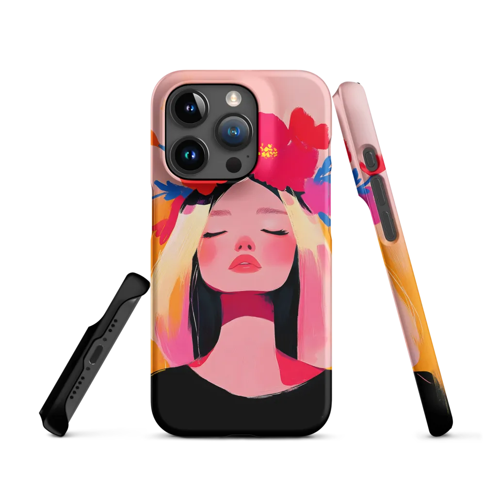 Floral Serenity | Phone Case |  15 Pro | Snap Case | Matte