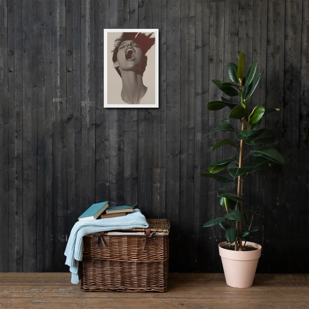 Echoes of Emotion | Canvas with White Frame | 12″×18″