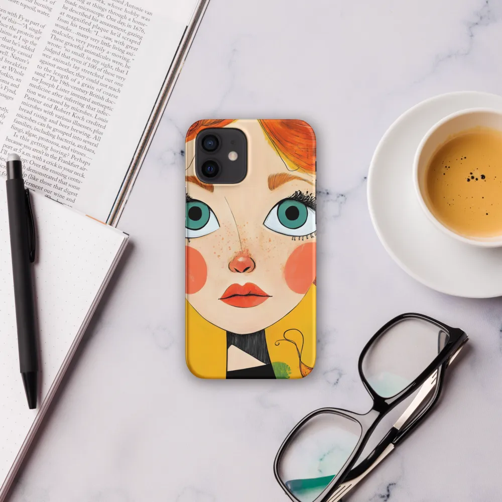 Whimsical Portrait of a Girl | Phone Case |  12 | Snap Case | Matte
