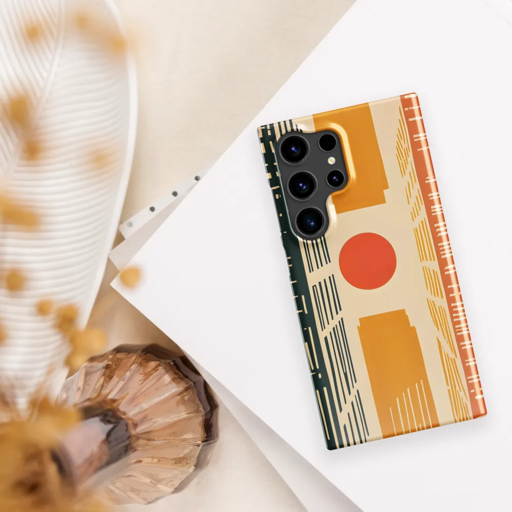 Urban Harmony: A Geometric Sunrise