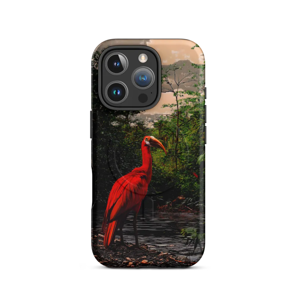 Enigmatic Elegance: The Scarlet Observer