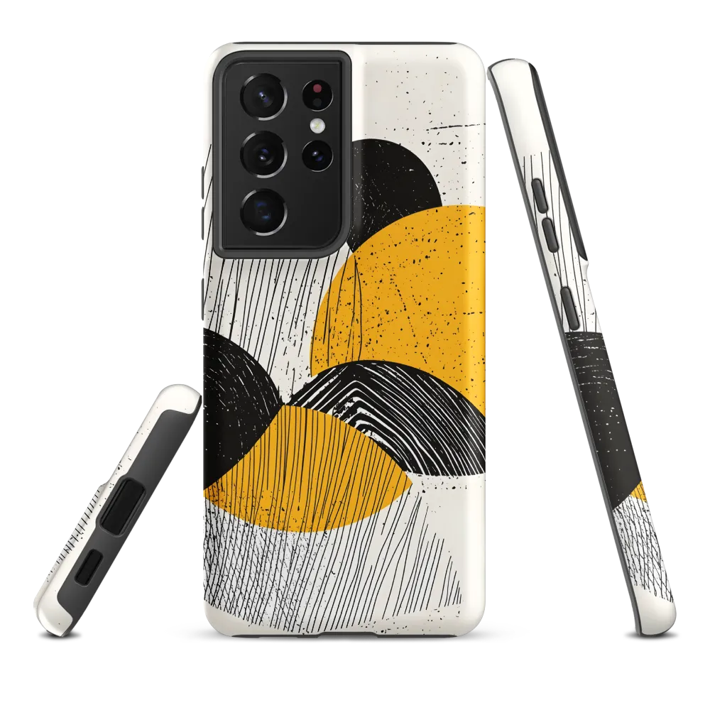 Dynamic Harmony in Black and Yellow