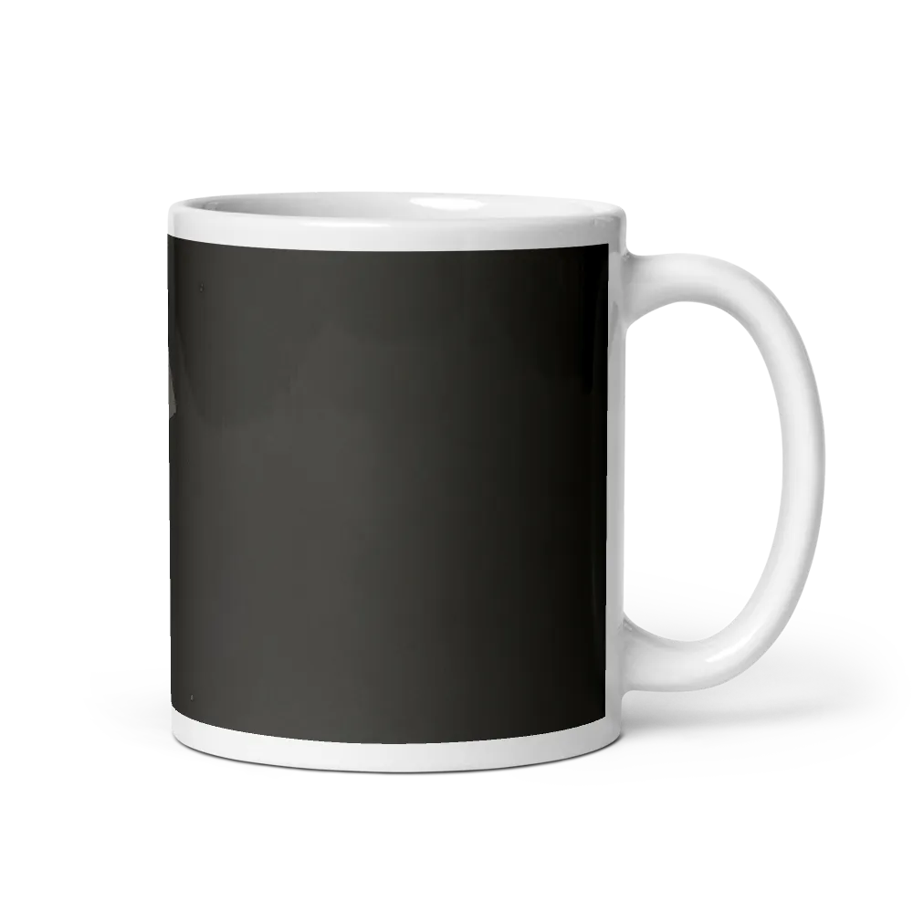 Whimsical Goat in Darkness | Mug with White inside | 11 oz