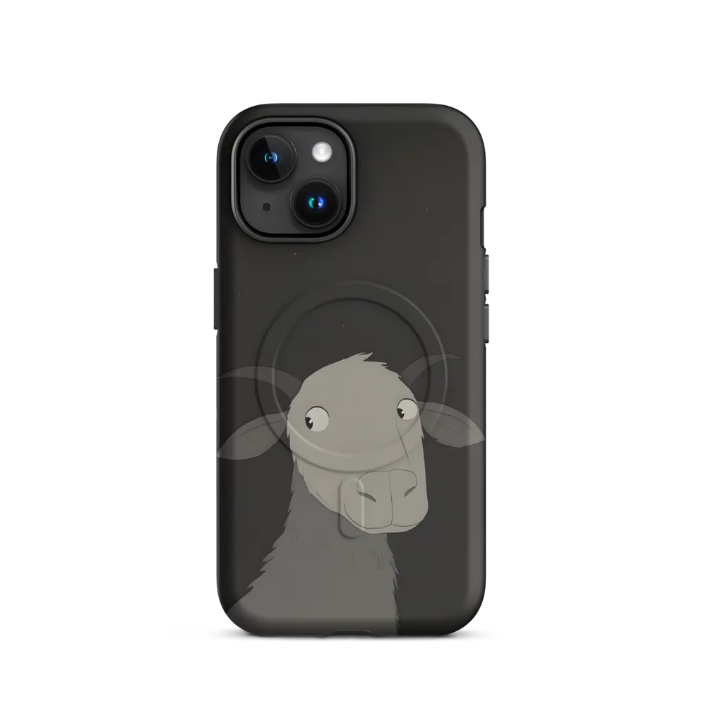 Whimsical Goat in Darkness