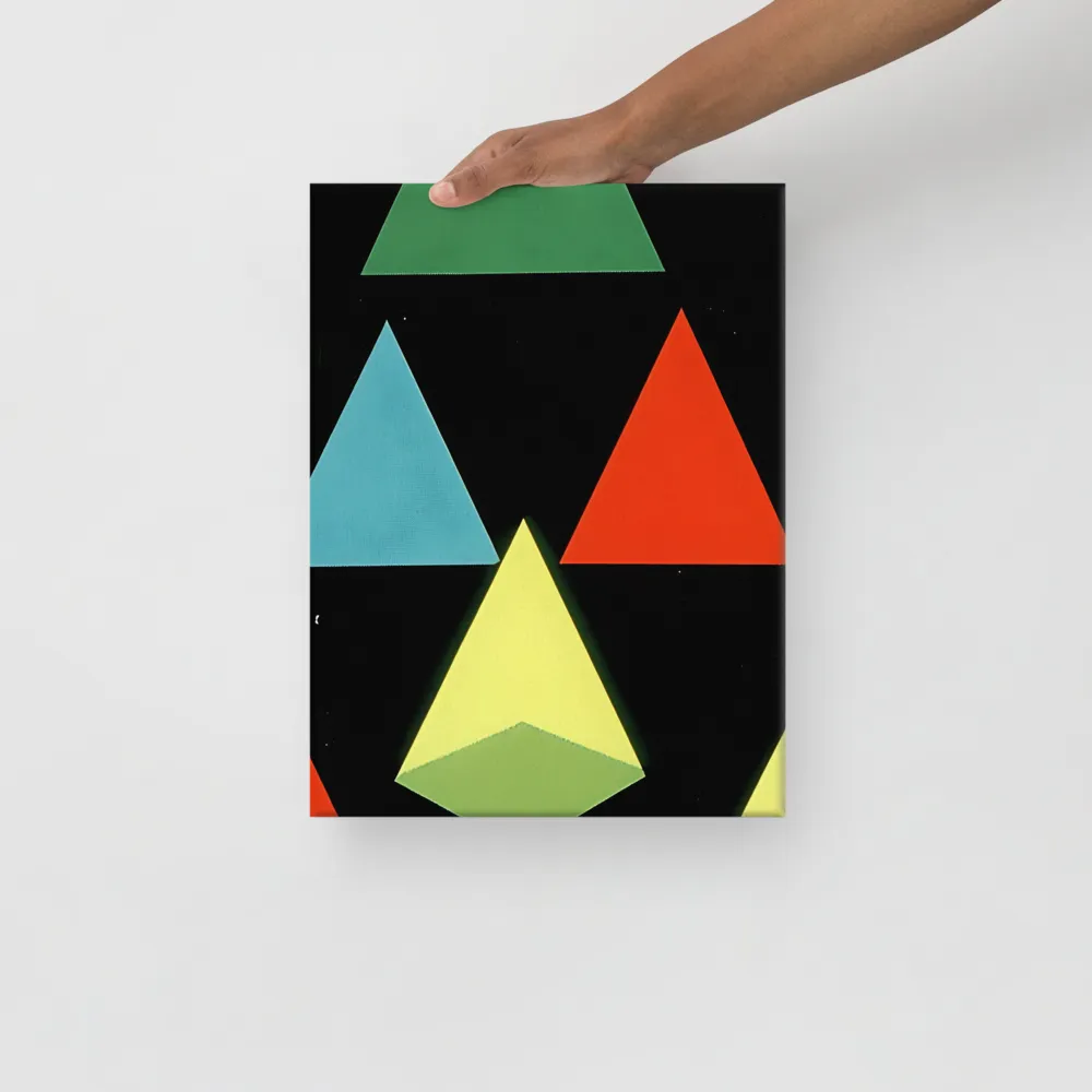 Geometric Harmony in Color | Canvas | 12″×16″