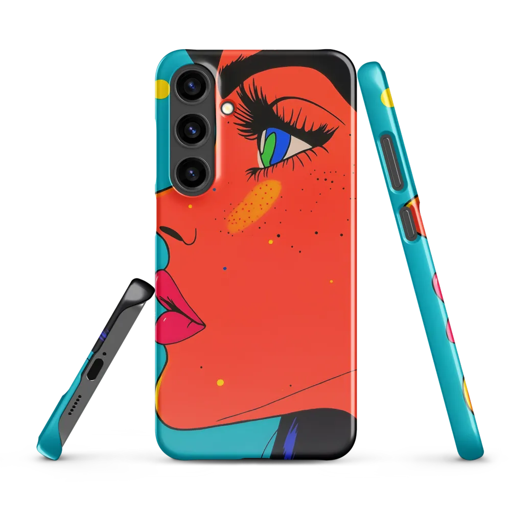 Vibrant Feminine Profile in Pop Art