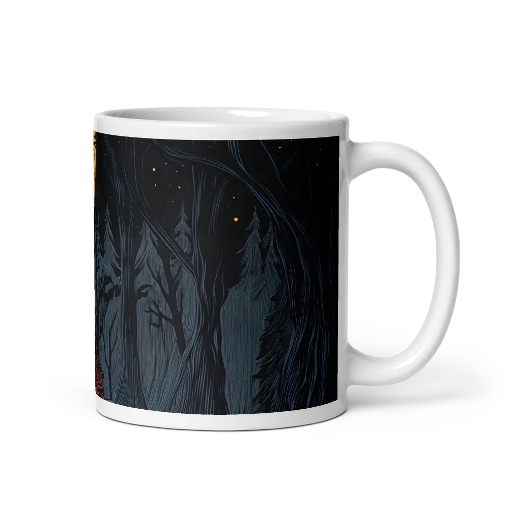 Under the Moonlight: A Basketball Player's Dance | Mug with White inside | 11 oz