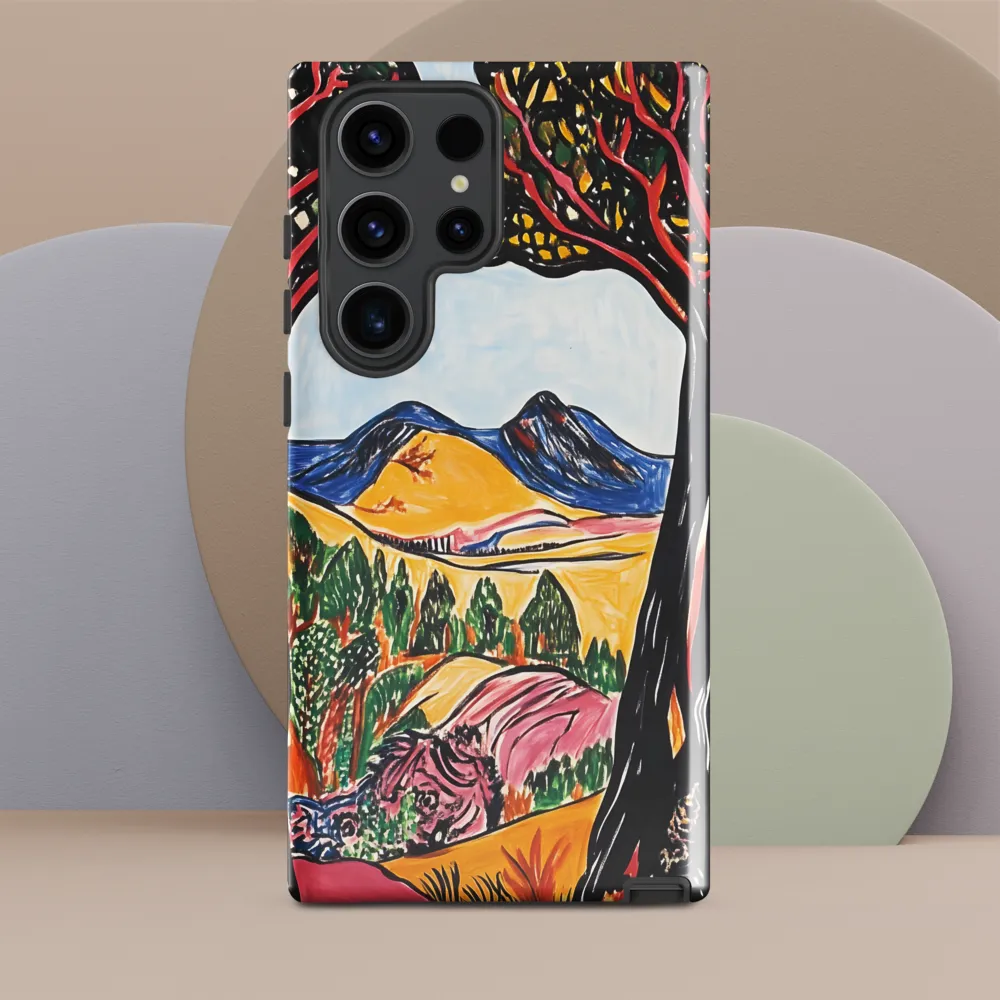 Vibrant Nature's Embrace | Phone Case |  S23 Ultra | Tough Case | Glossy