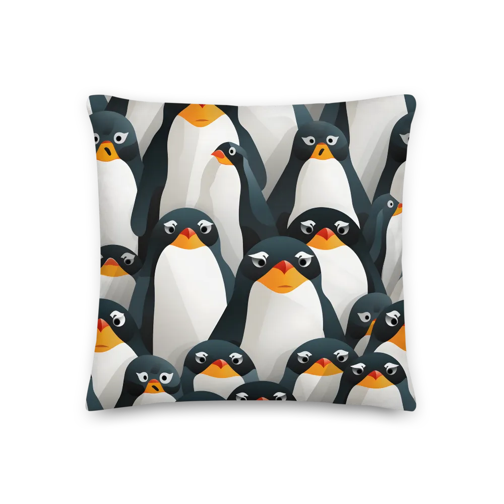 Penguin Parade | Pillow | 18″×18″