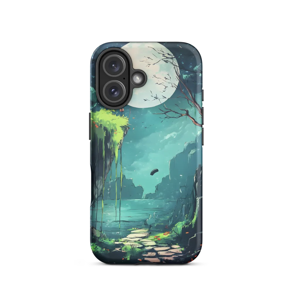 Moonlit Serenity: A Fantastical Landscape | Phone Case