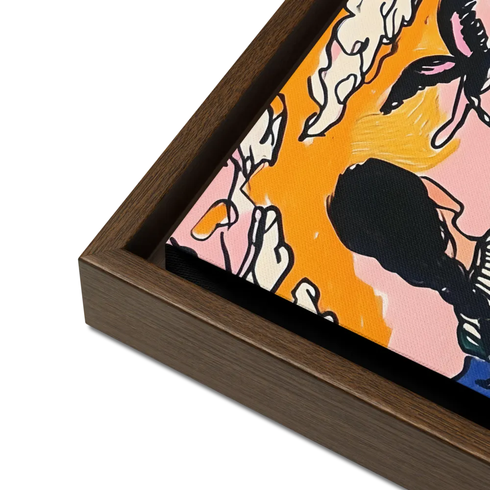 A Journey into Freedom | Canvas with Brown Frame | 12″×12″