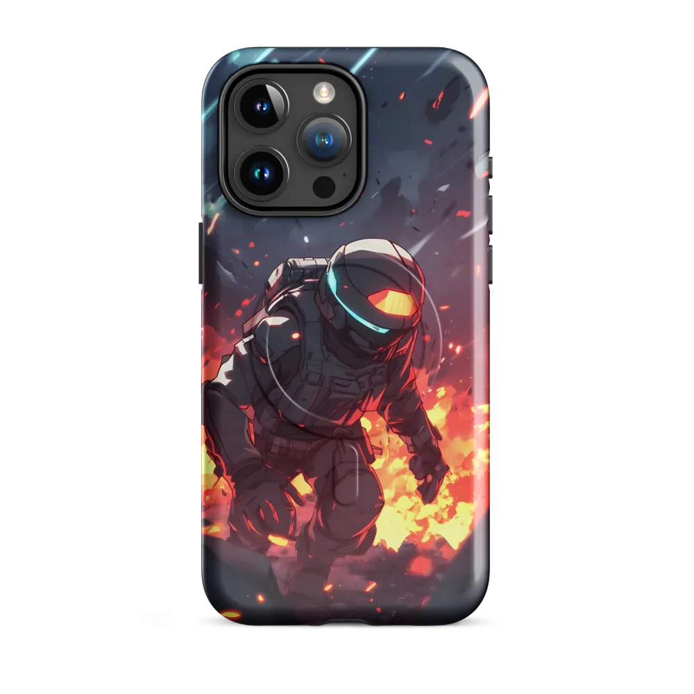 Astronaut Amidst Chaos