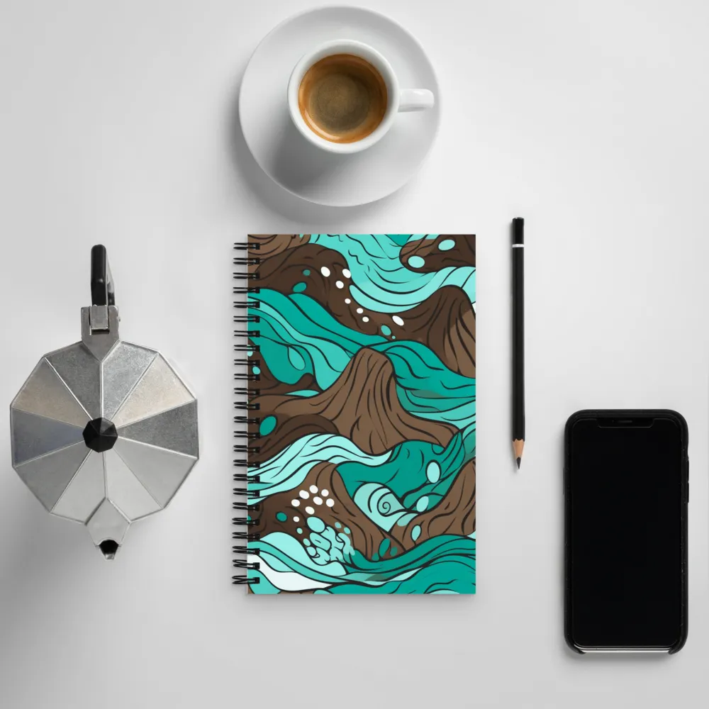 Flowing Horizons | Spiral Notebook