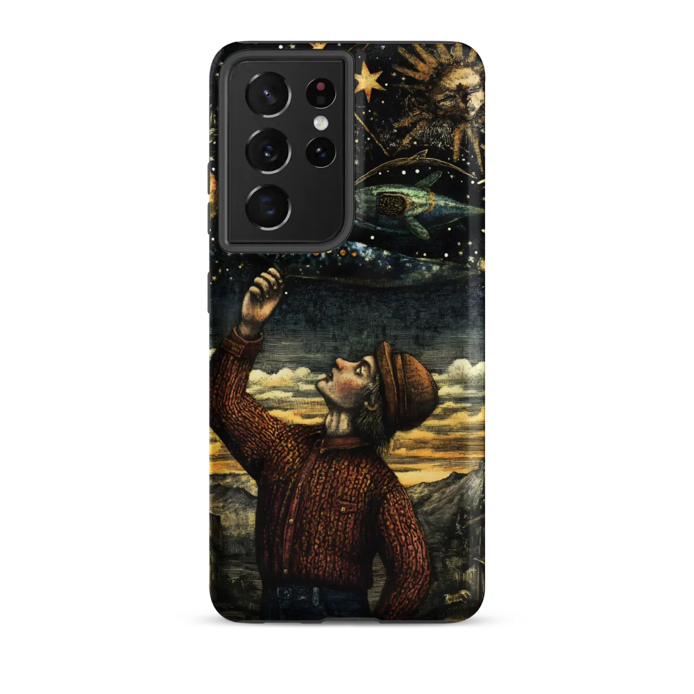 Cosmic Curiosity: A Journey Beyond Earth | Phone Case |  S21 Ultra | Tough Case | Matte