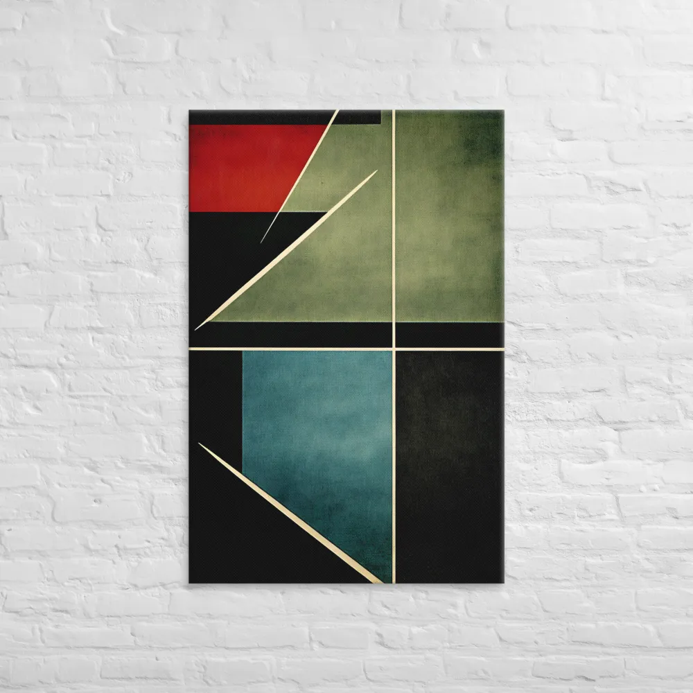 Geometric Harmony: A Modern Abstract | Canvas | 32″×48″