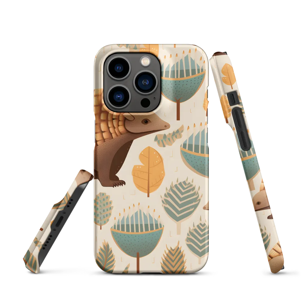 Pangolins in a Whimsical Habitat | Phone Case |  14 Pro | Snap Case | Matte