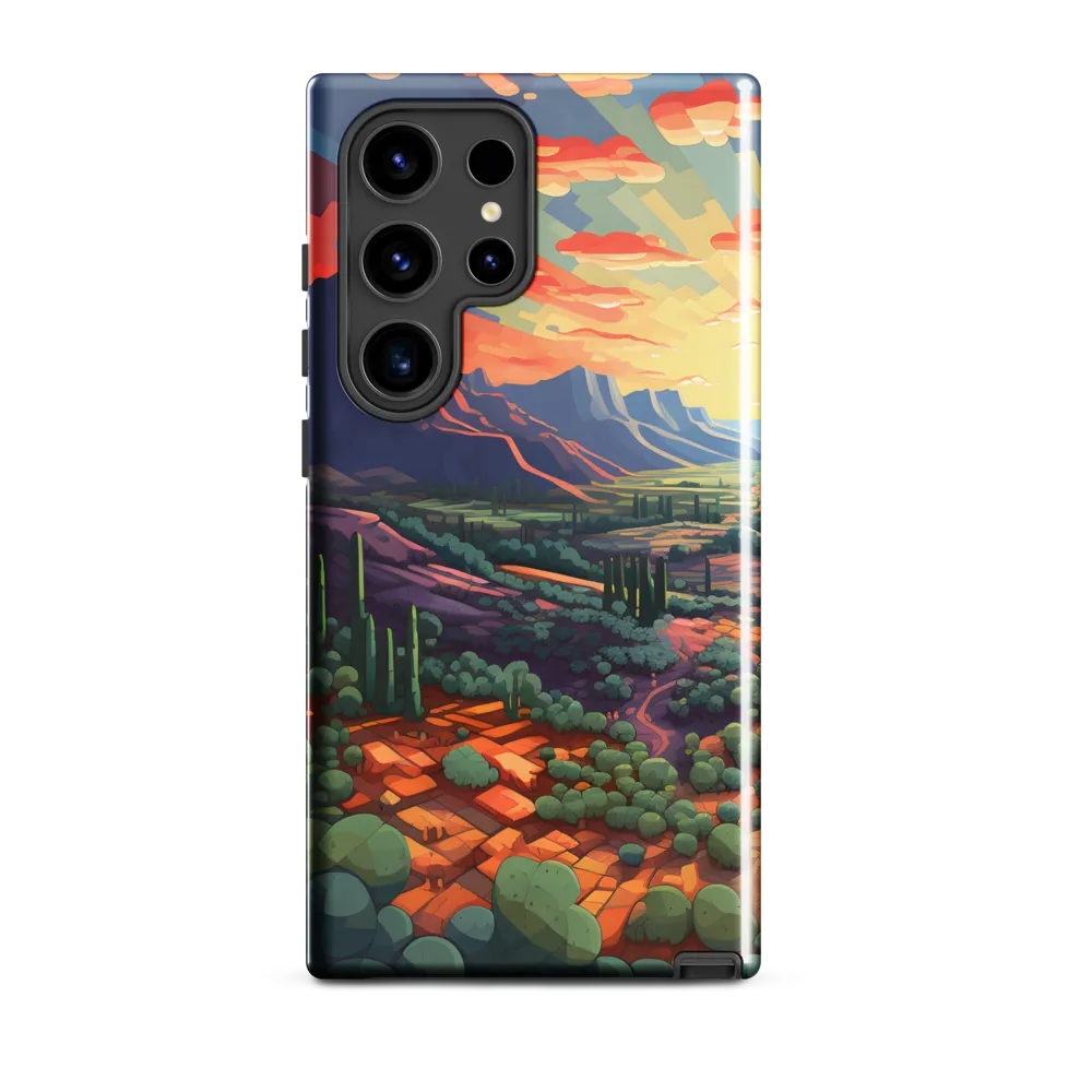Desert Serenity at Dusk | Phone Case |  S24 Ultra | Tough Case | Glossy