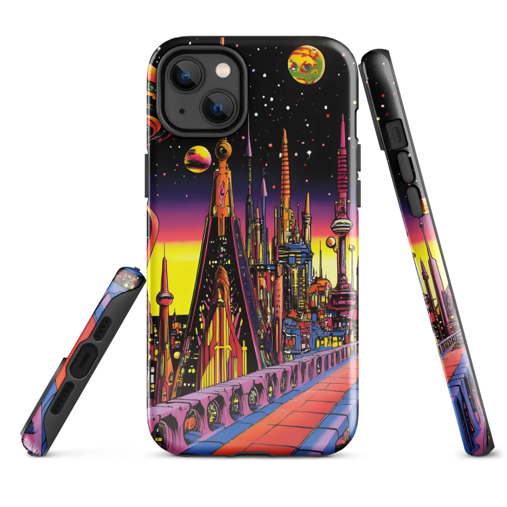 Futuristic Cosmos: A Journey Through Neon Cities