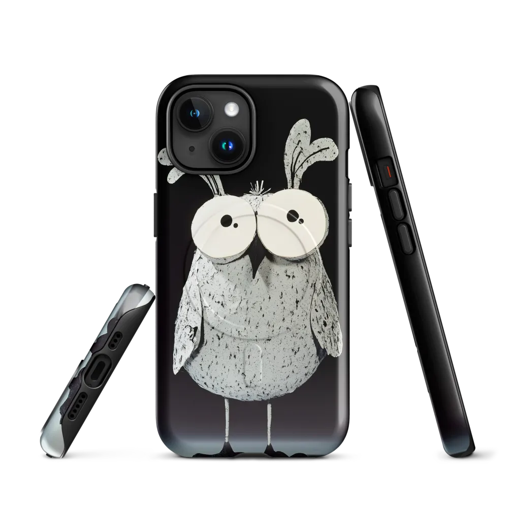 Whimsical Owl in Paper Cutout | Phone Case |  15 | MagSafe® Tough Case | Glossy