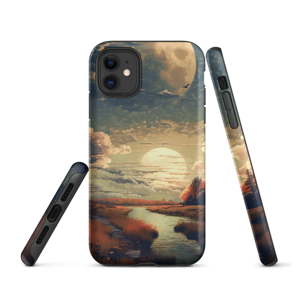 Whispers of Dusk: A Tranquil River Landscape