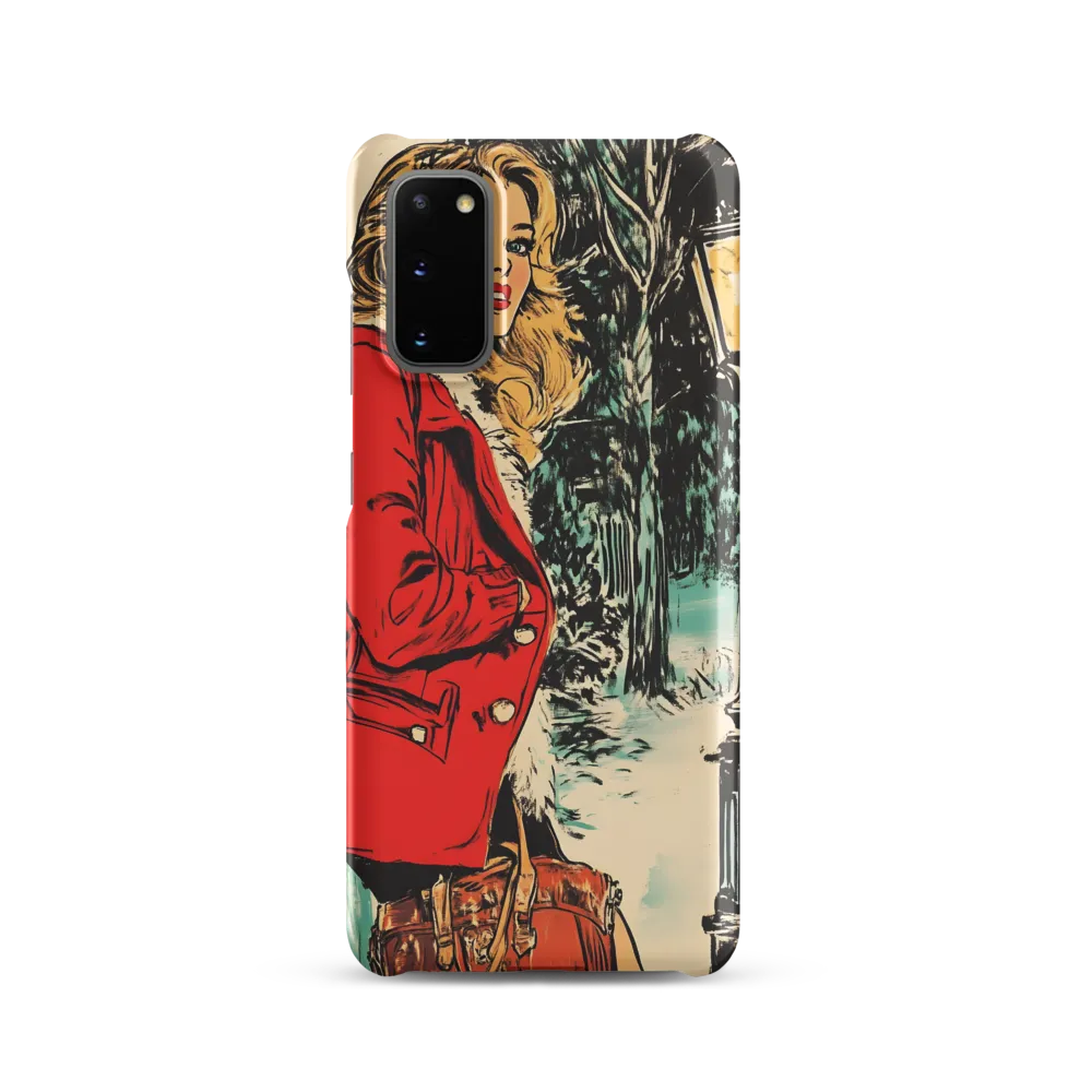 Winter Glamour in Red | Phone Case |  S20 | Snap Case | Matte