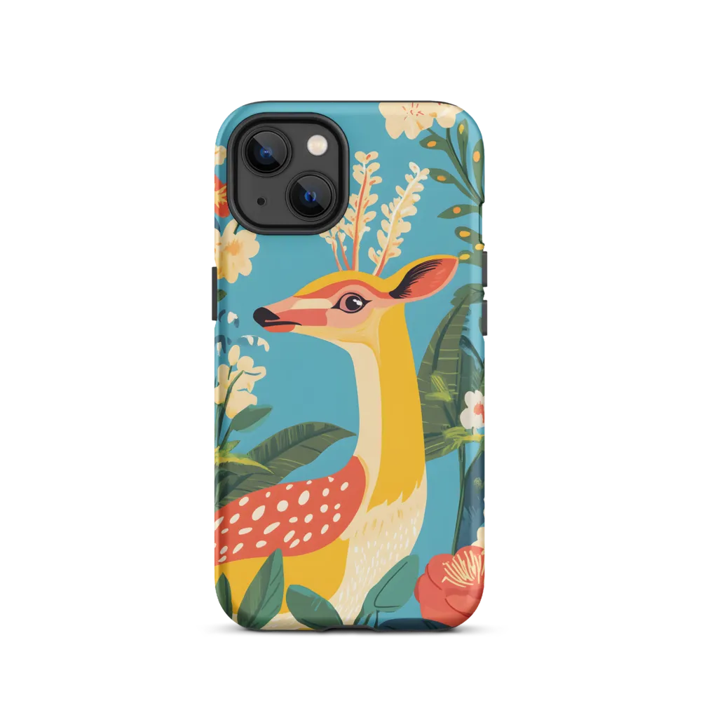 Serene Majesty: A Vibrant Deer Amidst Flora