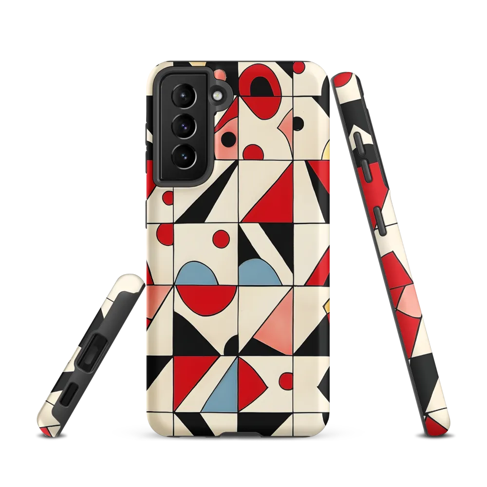 Dynamic Geometric Harmony | Phone Case |  S21 | Tough Case | Matte