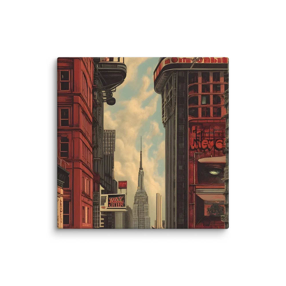 A Glimpse of Tomorrow: Urban Ambition | Canvas | 12″×12″