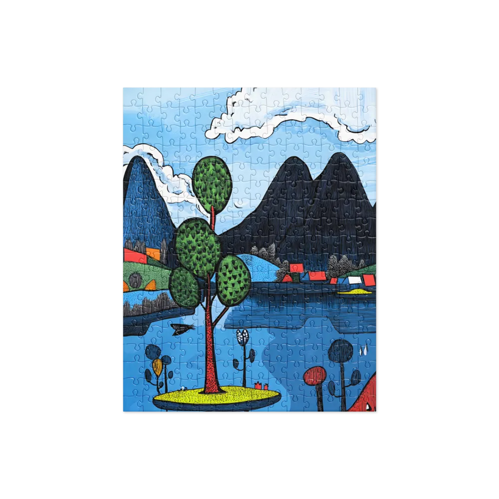 Whimsical Landscapes: A Play of Colors | Jigsaw Puzzle | 252 pieces