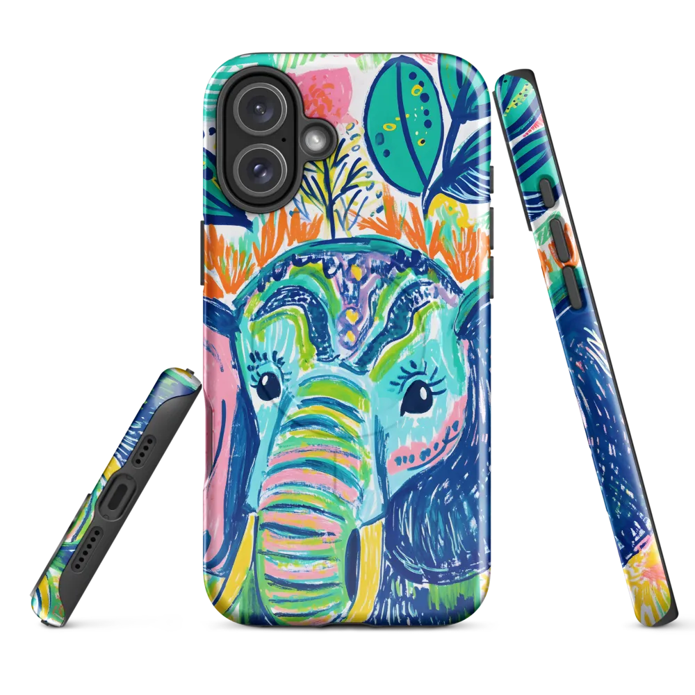 Whimsical Elephant Portrait