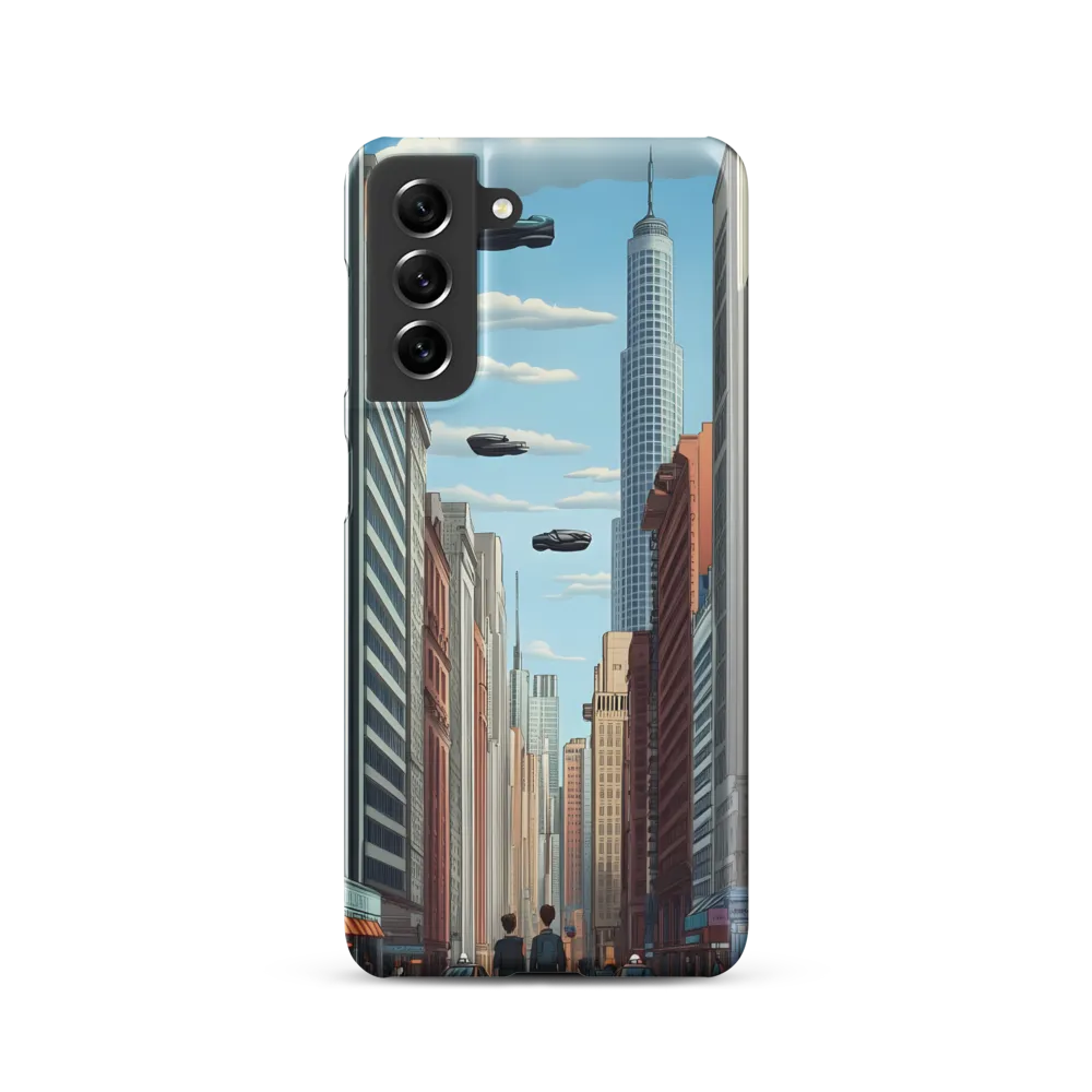 Futuristic Stroll through the Urban Skyline