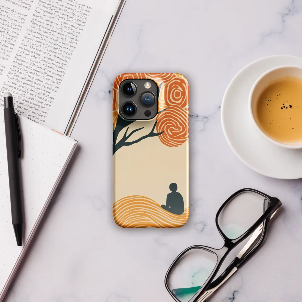 Silent Reflections under Swirling Leaves | Phone Case |  15 Pro | Snap Case | Glossy