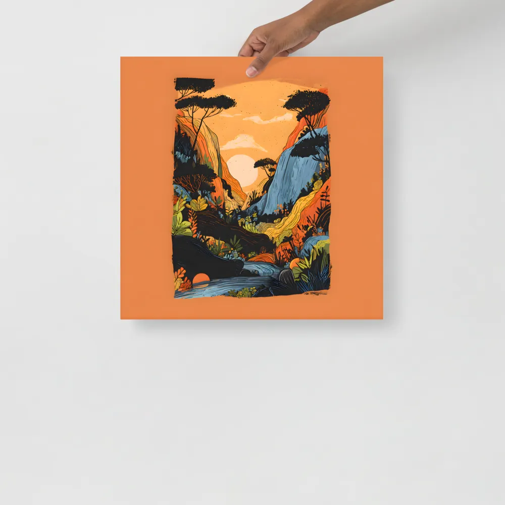 Sunlit Valley 
 Poster | 18″x 18″