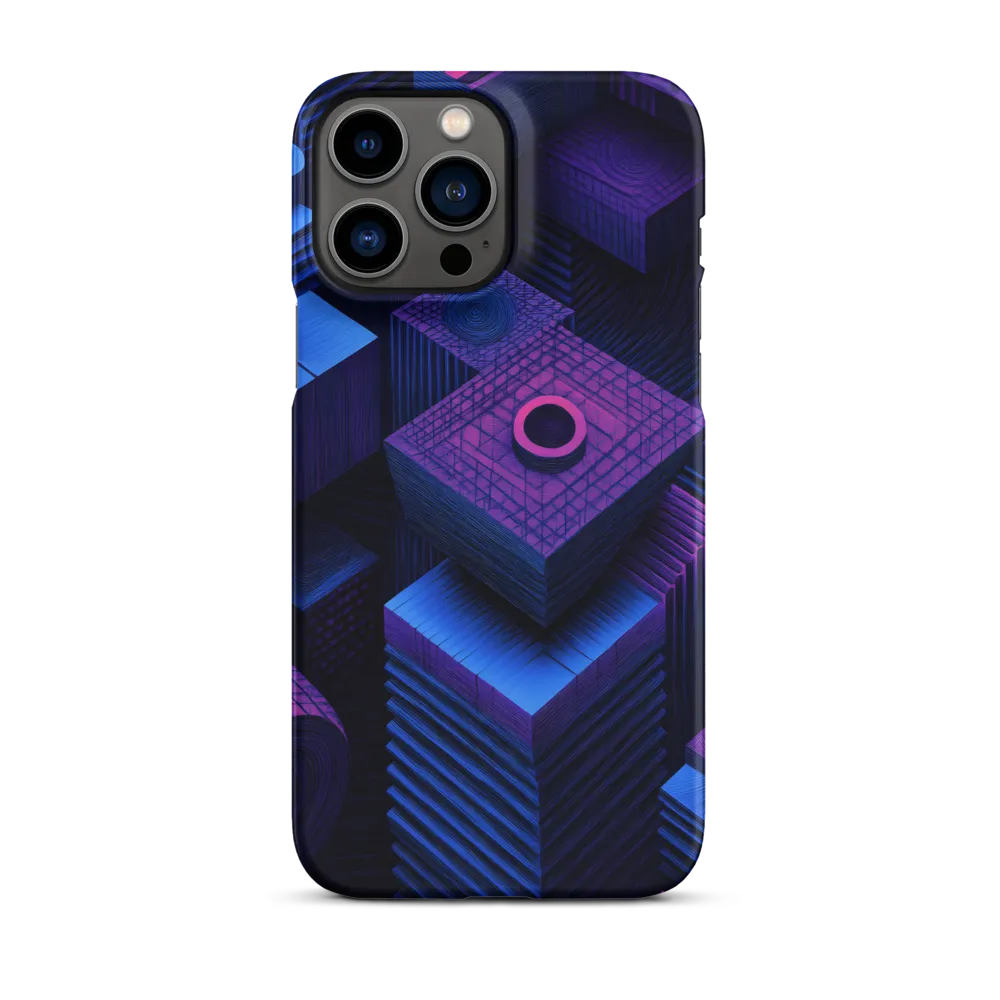 Geometric Dreams in Blue and Purple