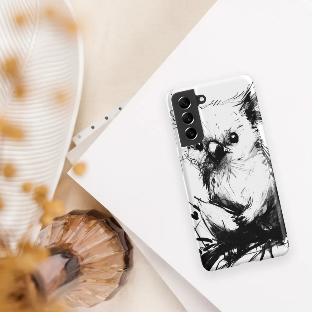 Whimsical Koala in Ink | Phone Case |  S21 | Snap Case | Matte